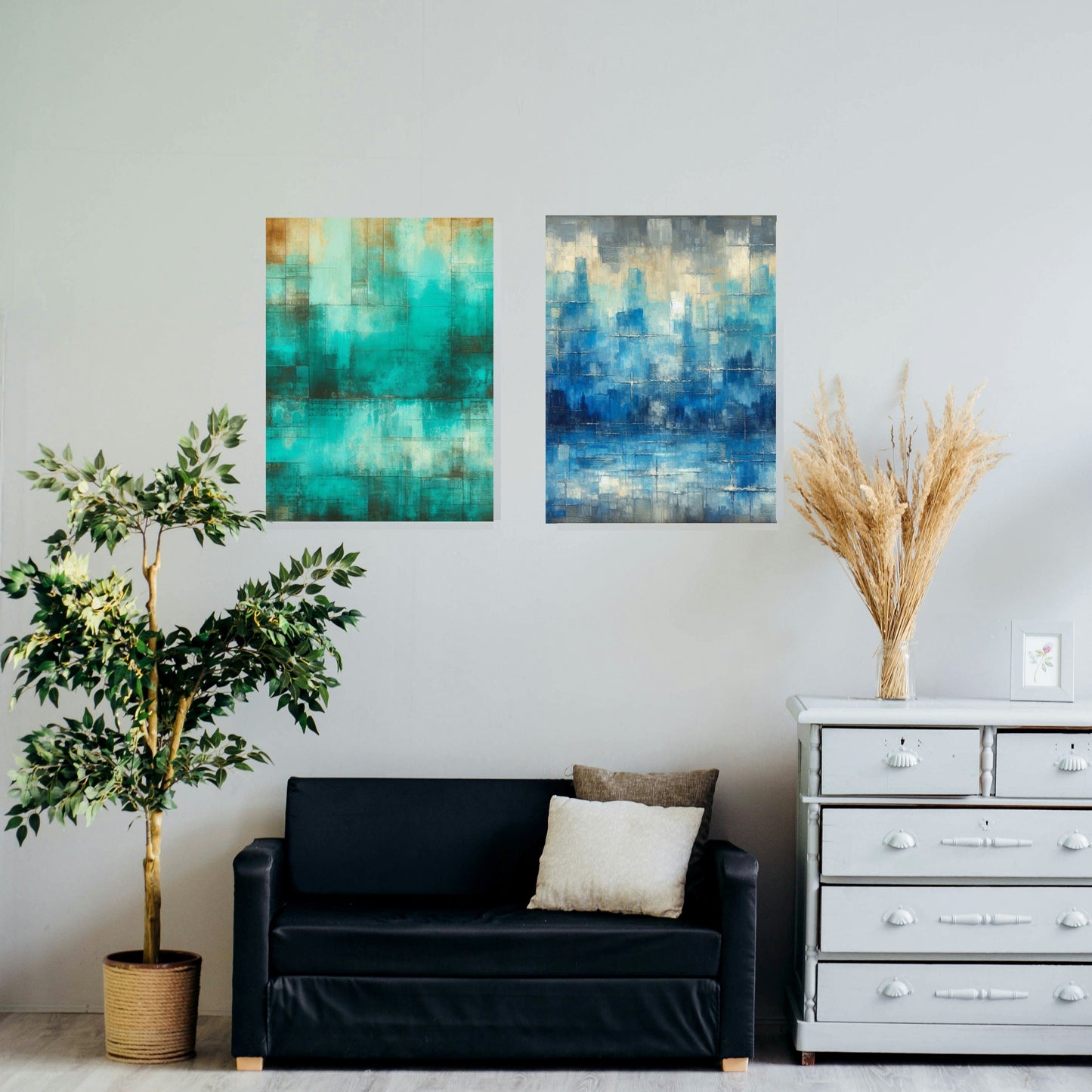 Acoustic Panel with Contemporary Abstract design. Large 12 mm panels for Home Office Studios Cafe Bars & more.