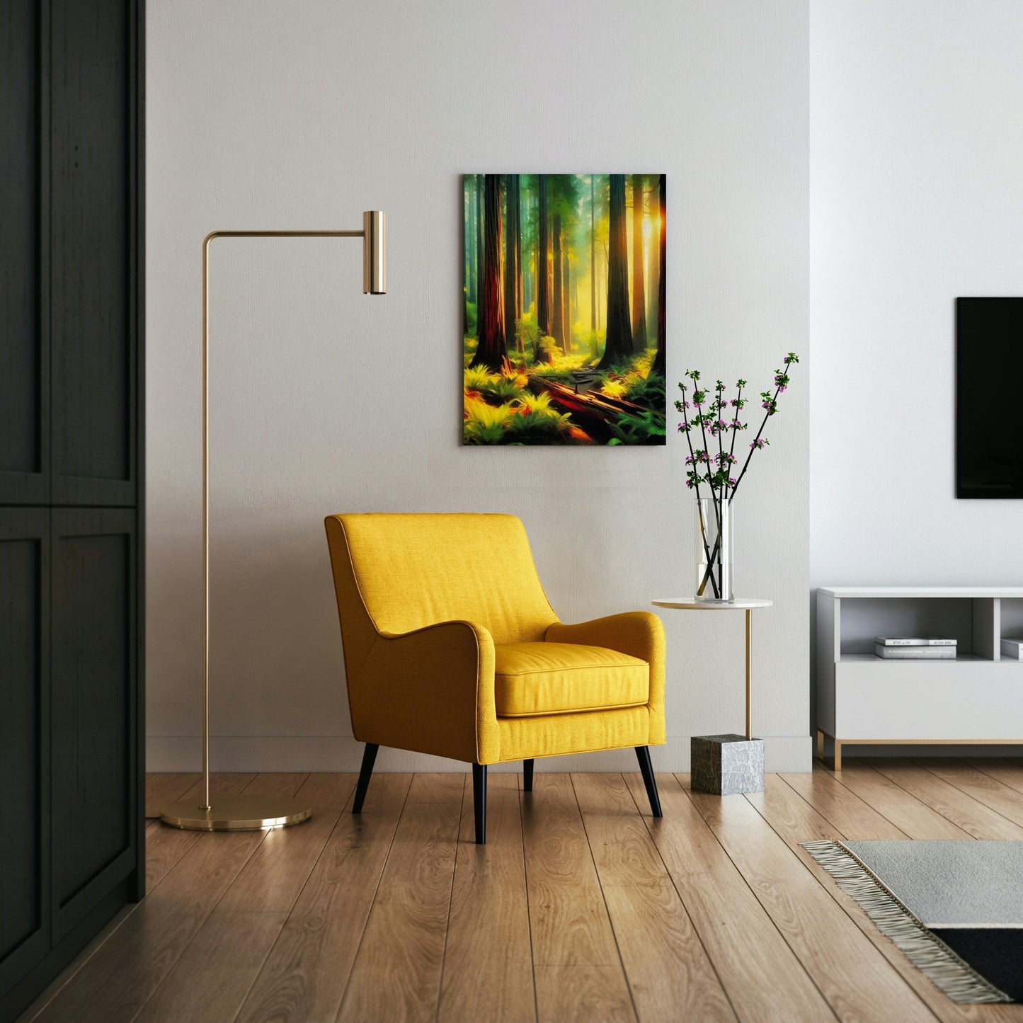 Acoustic Art with Mood Impressionist Design. Large 12 thick panels for Home Office Studios Cafe Bars & more.