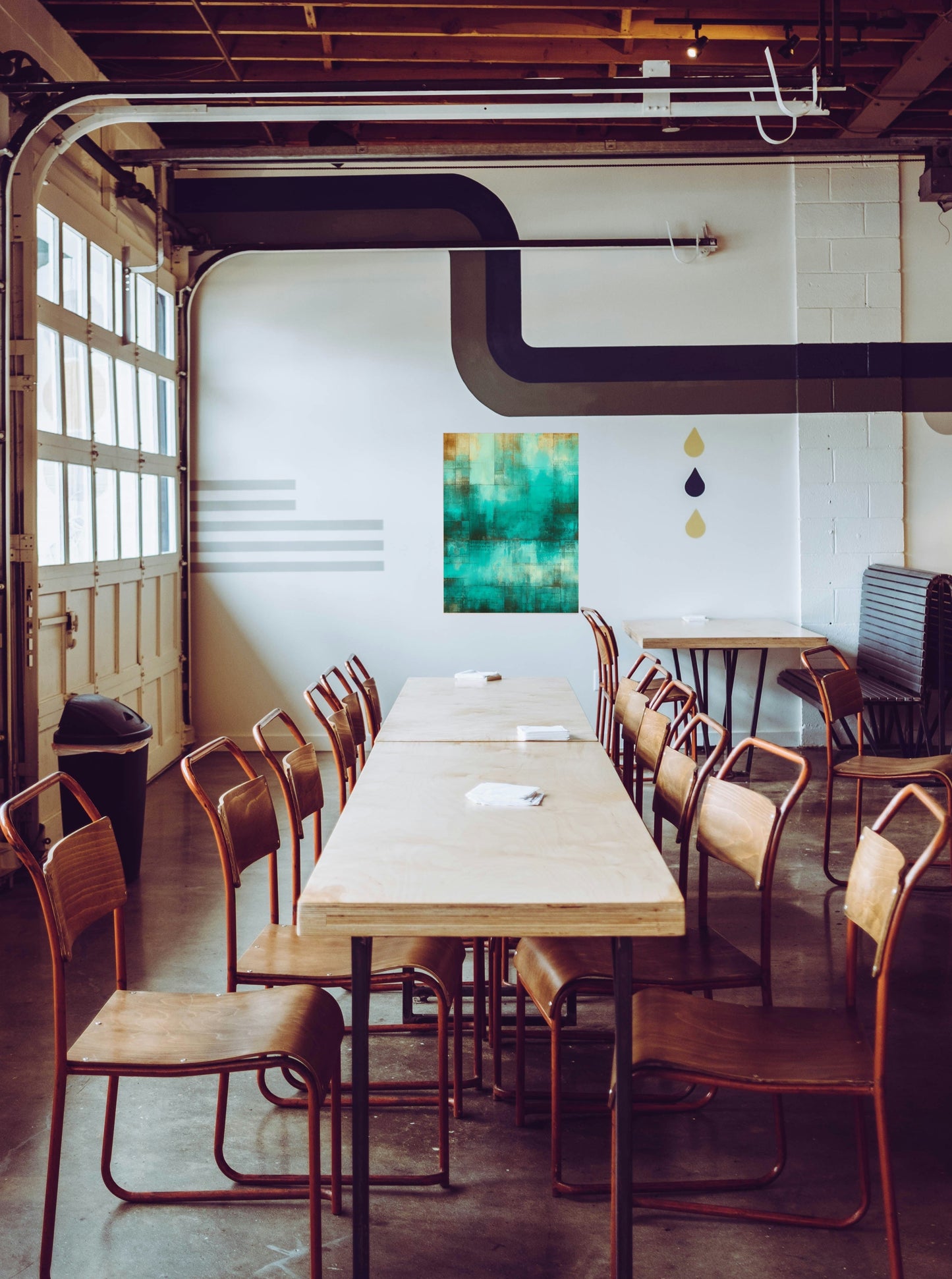 Acoustic Panel with Contemporary Abstract design. Large 12 mm panels for Home Office Studios Cafe Bars & more.